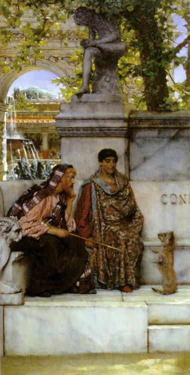 Alma-Tadema, Sir Lawrence In the Time of Constantine (mk23) Norge oil painting art